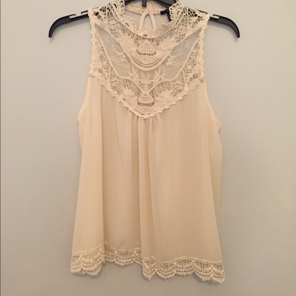 Sheer lace top