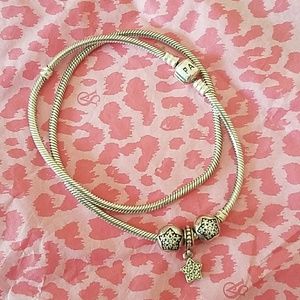 Pandora Necklace with Charms