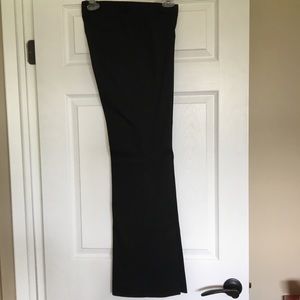 Sateen black dress pants