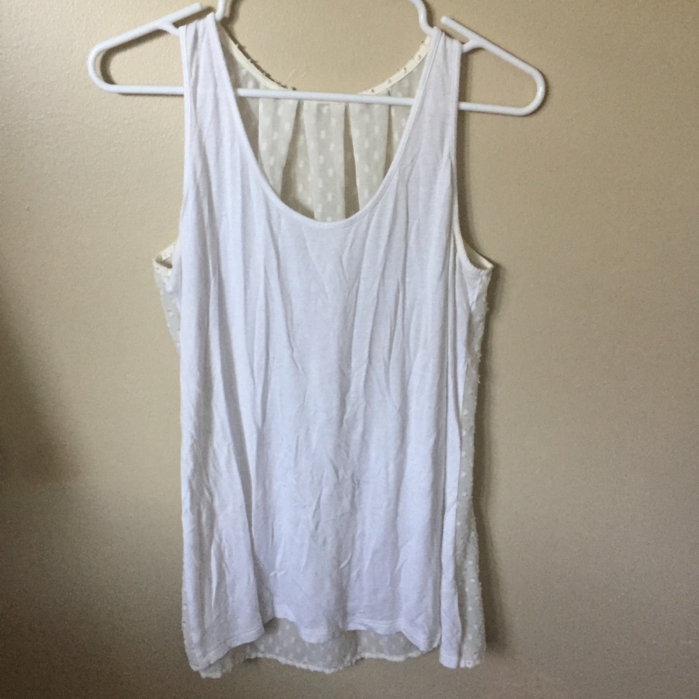 White & Cream Dainty Tank