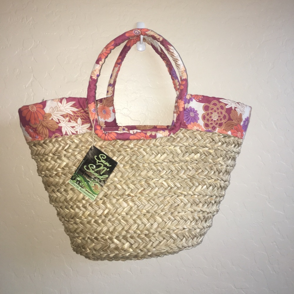 ❤️Sun and Sand organic cotton and weed beach bag!