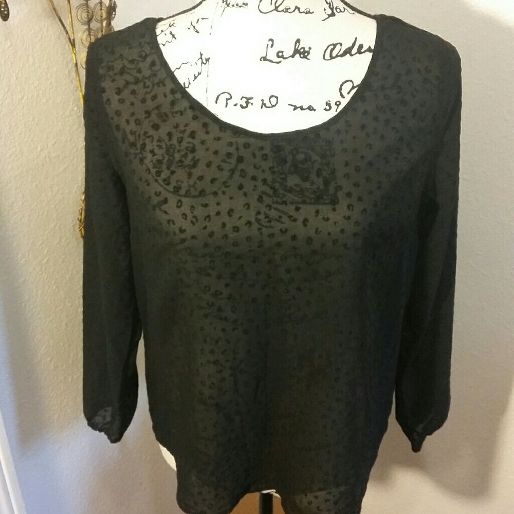 Volcom Sheer Animal Print  Top