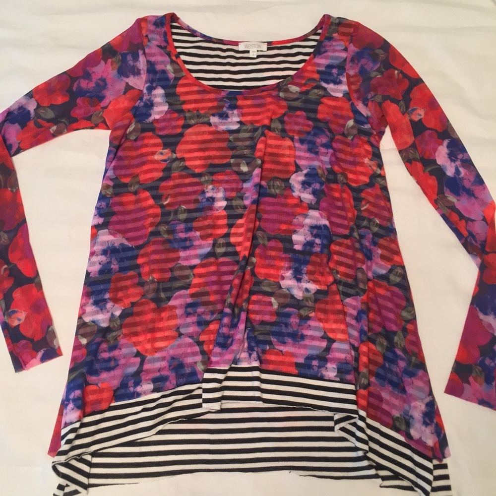 Anthropologie Double Layer Top