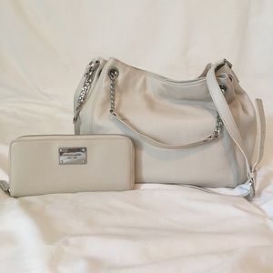 Michael Kors handbag AND large wallet