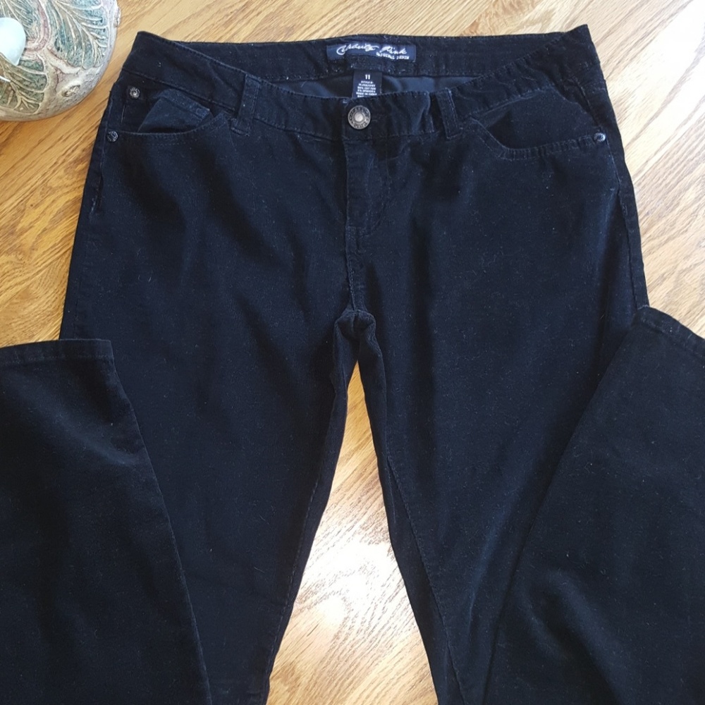 BLACK CORD PANTS