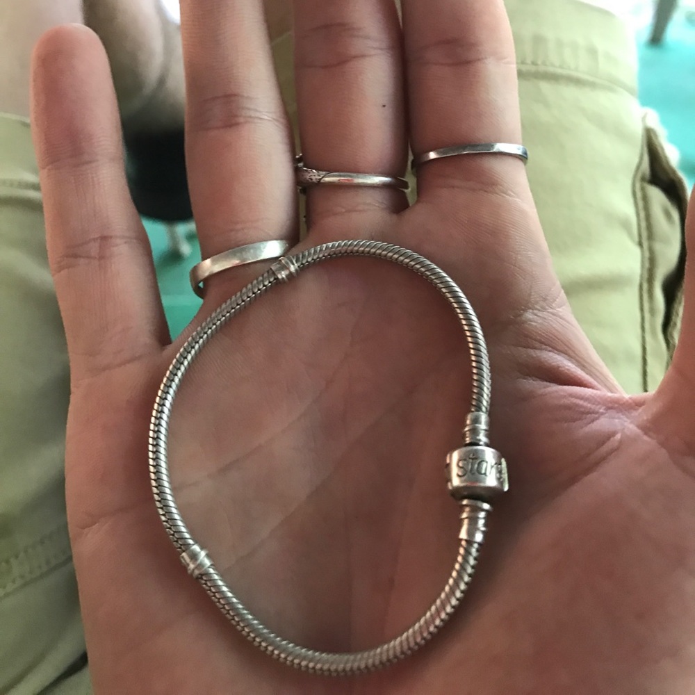 Sim stars sterling charm bracelet