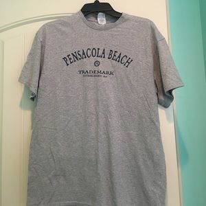 Gray Pensacola Beach T Shirt (size large)