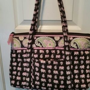 VERA BRADLEY RETIRED ELEPHANT BREAST CANCER bag