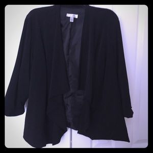 Cascading front blazer