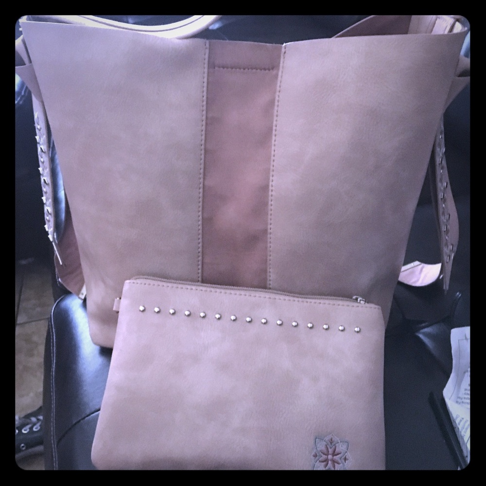 Steve Madden tote dusty pink