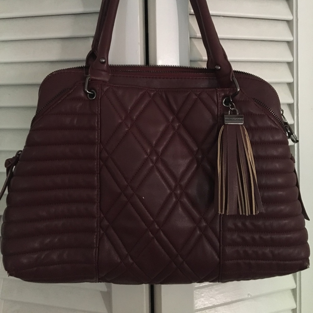 Burgundy Steve Madden Tote