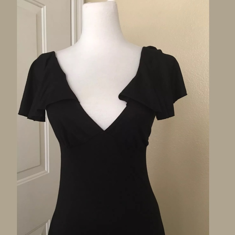 SOLD NWT Armani Exchange Black Flowy Dress - Picture 2 of 4
