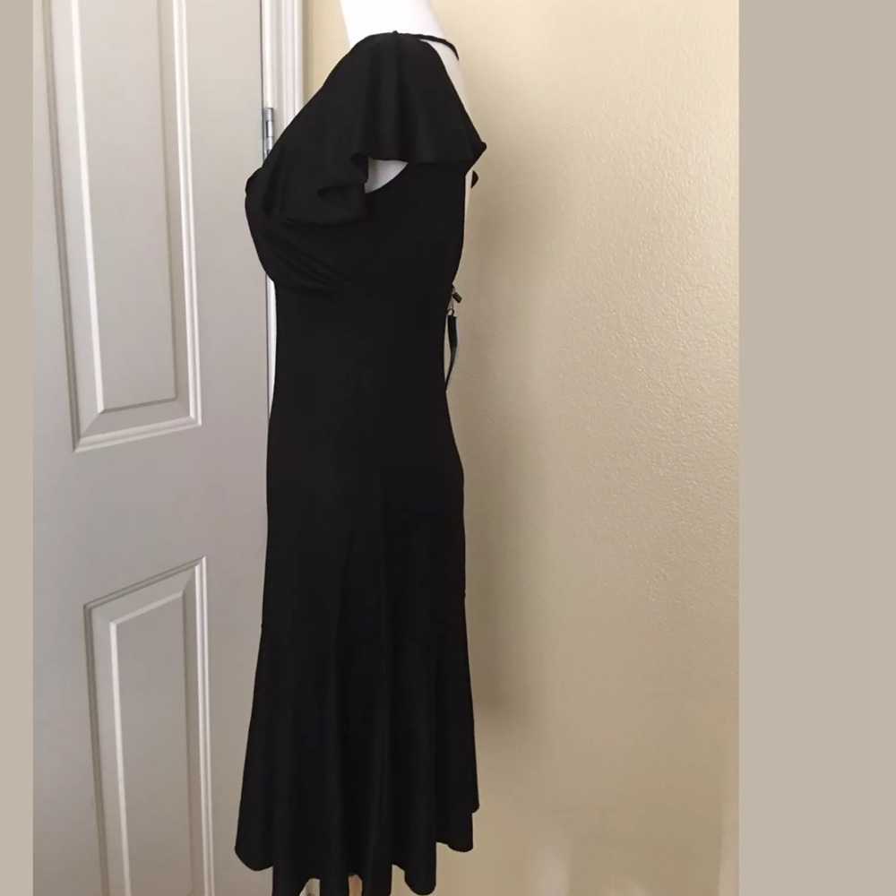 SOLD NWT Armani Exchange Black Flowy Dress - Picture 3 of 4