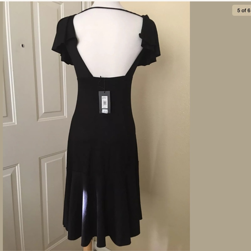 SOLD NWT Armani Exchange Black Flowy Dress - Picture 4 of 4