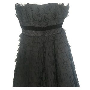 Designer Anna Sui strapless dress