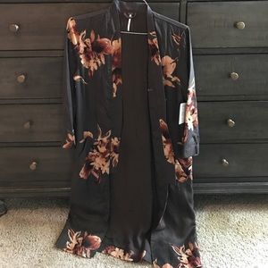 Free people floral duster kimono