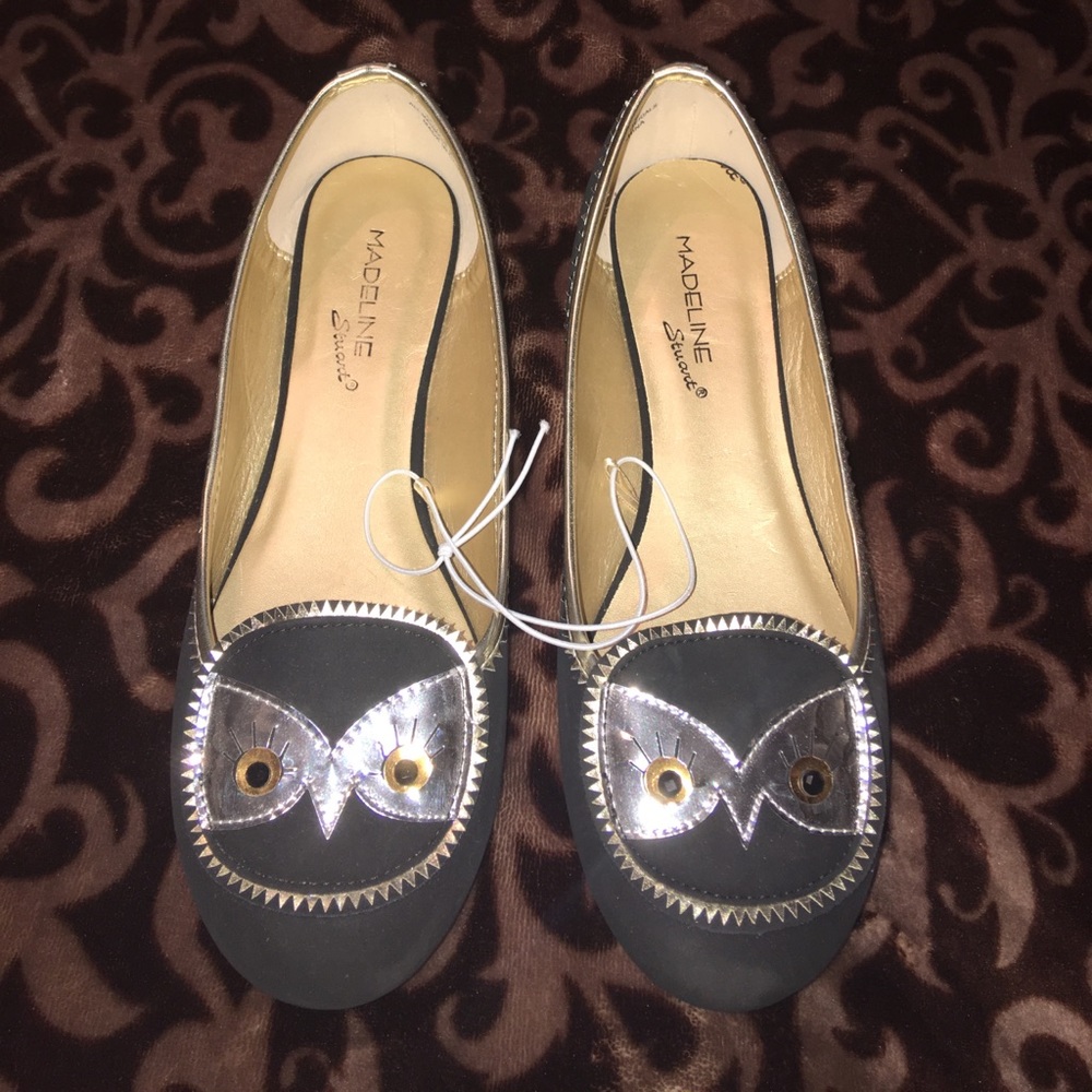 NWOT owl flats shoes