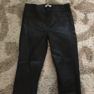 Madewell faux leather skinny pants