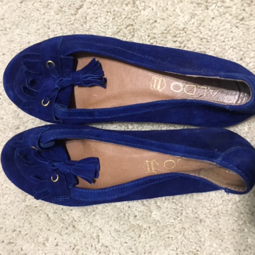 ALDO bright blue loafers