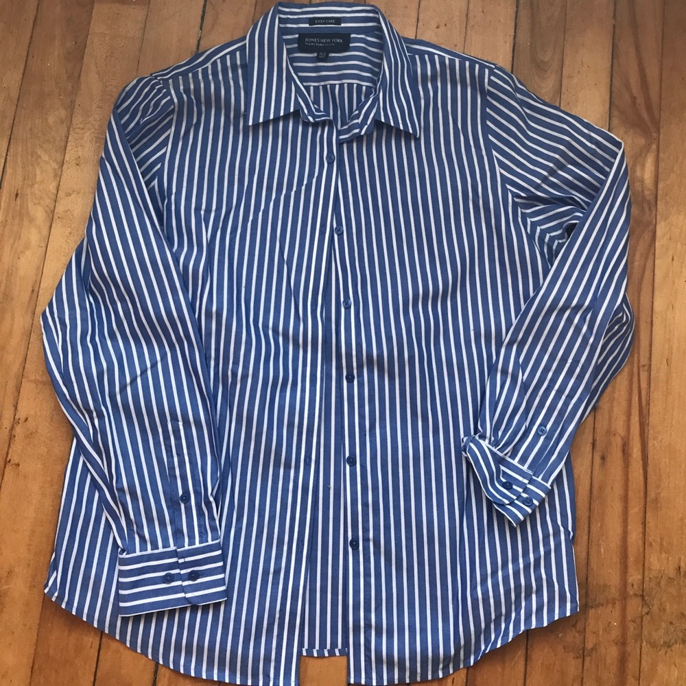 Blue pin stripe shirt