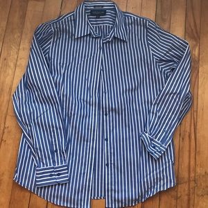 Blue pin stripe shirt