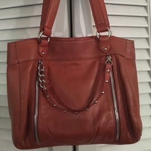 B. Makowsky leather tote
