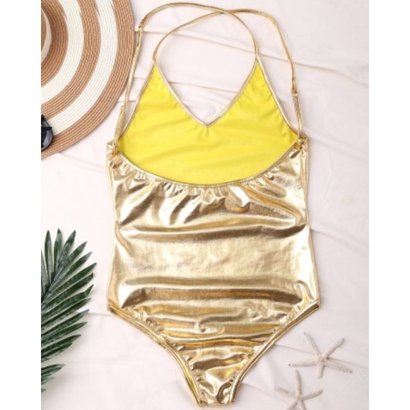 Gold Body Suit/swimsuit - Picture 2 of 7
