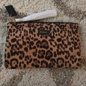 Leopard print clutch