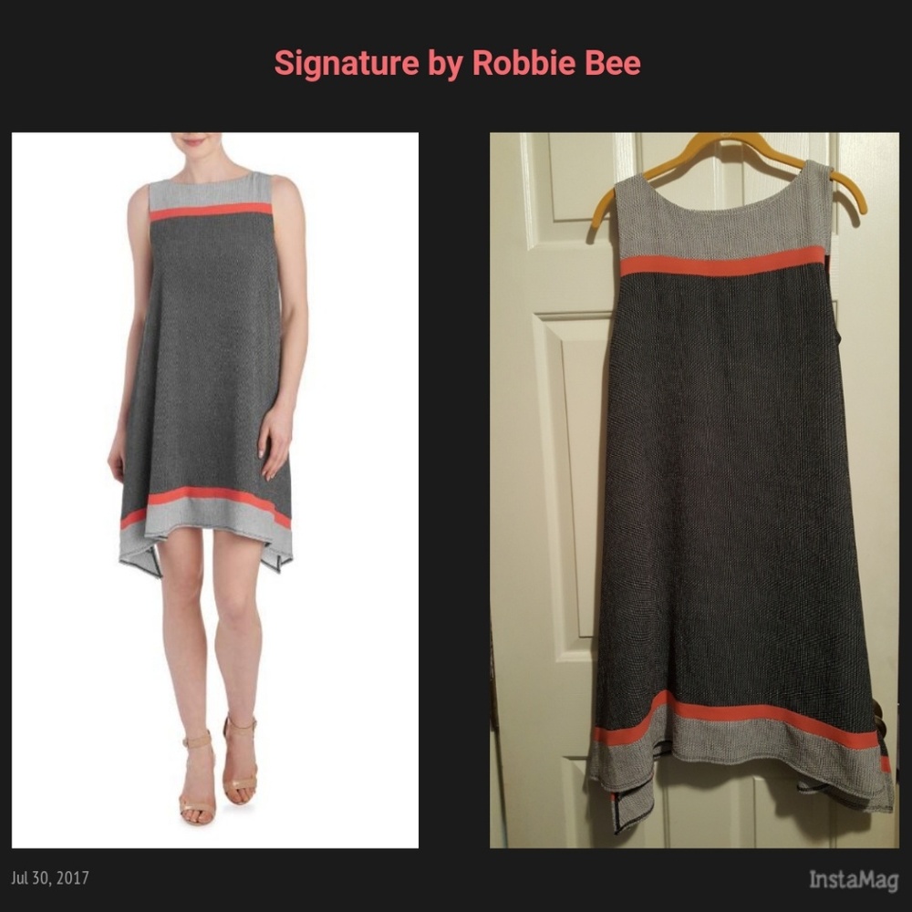 Textured Dot Print Sharkbite Dress Sz 12