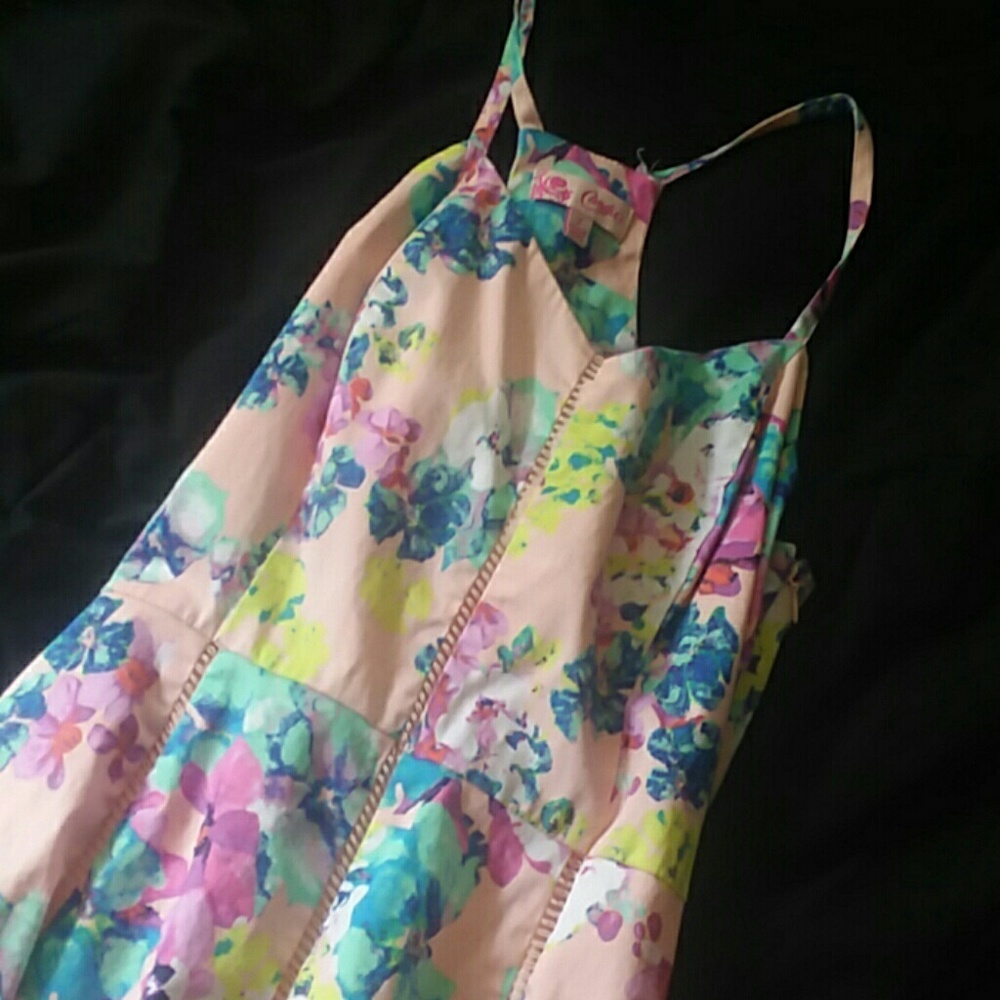 Beautiful pink floral summer dress