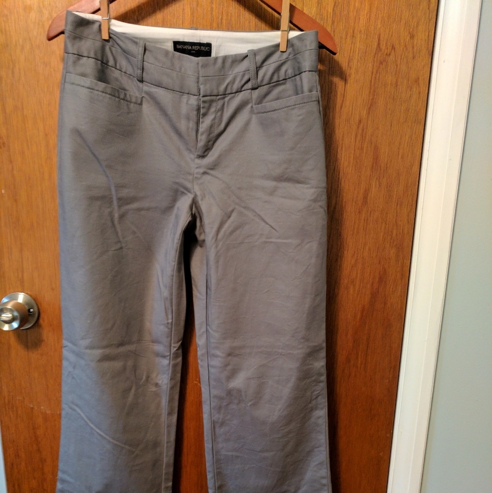 Long grey slacks