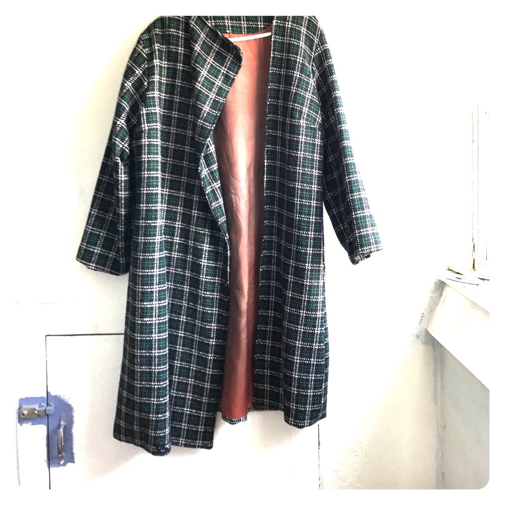 ✨Vintage Green Checkered Coat✨