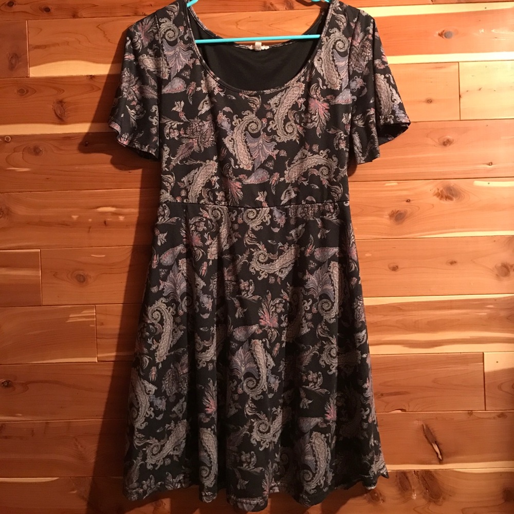 Paisley Fit and Flare Dress