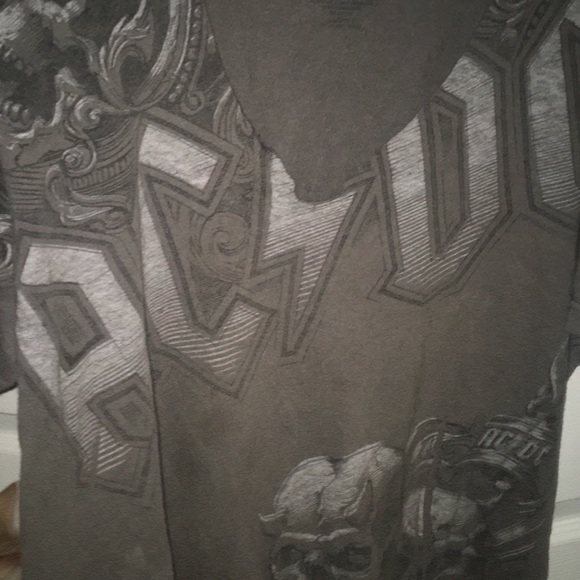 Ac/dc band tee , v neck , choker vintage - Picture 1 of 2
