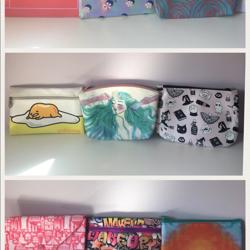 9 IPSY MAKEUP BAGS