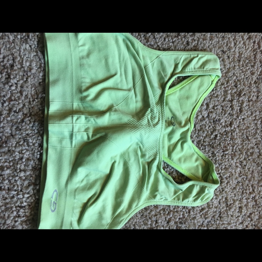 Bright Neon Yellow Sports Bra