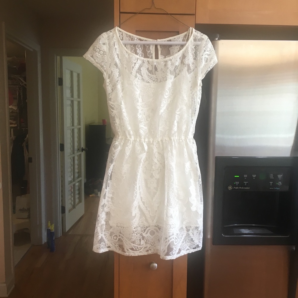 Hollister Lace Overlay Dress