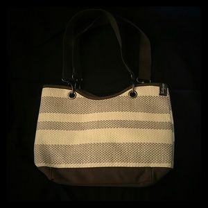 Thirty-one Canvas Crew Mini in Taupe Straw Stripe