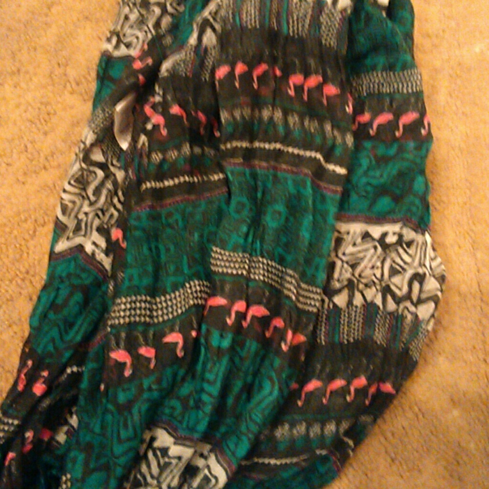 Flamingo infinity scarf