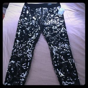 NWT Express Sequin Leggings