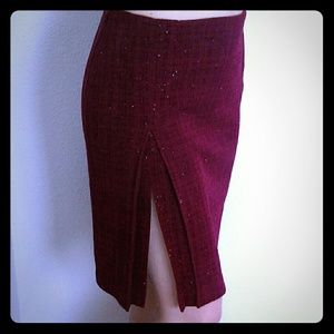 Glittery pencil skirt