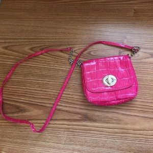 Pink crossbody purse