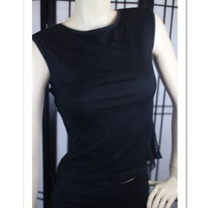 Sleeveless Black Fishnet Net Forever 21 Top - Goth