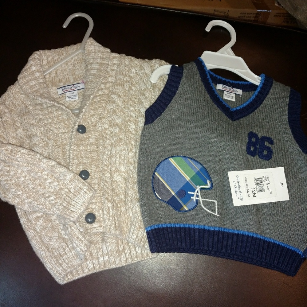Brand-new infant Boys Kitestrings vest and jacket