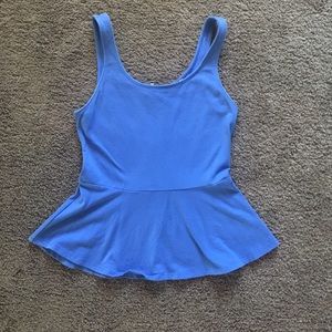 SALE 🎉 USED ONCE BLUE PEPLUM TOP