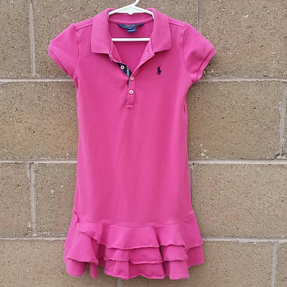 Pink Polo t-shirt dress