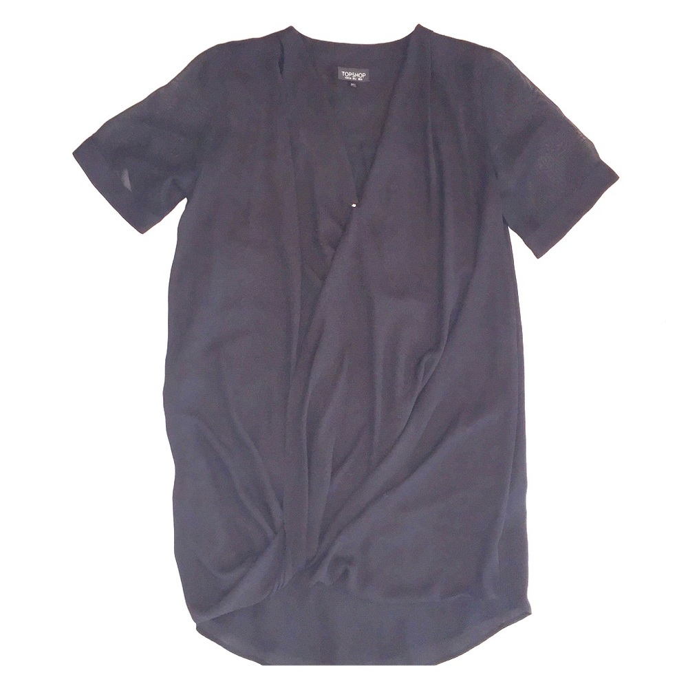 Top shop mesh short sleeve dress