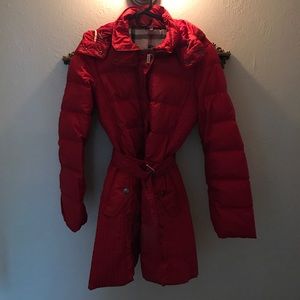 Authentic Burberry goose down winter coat