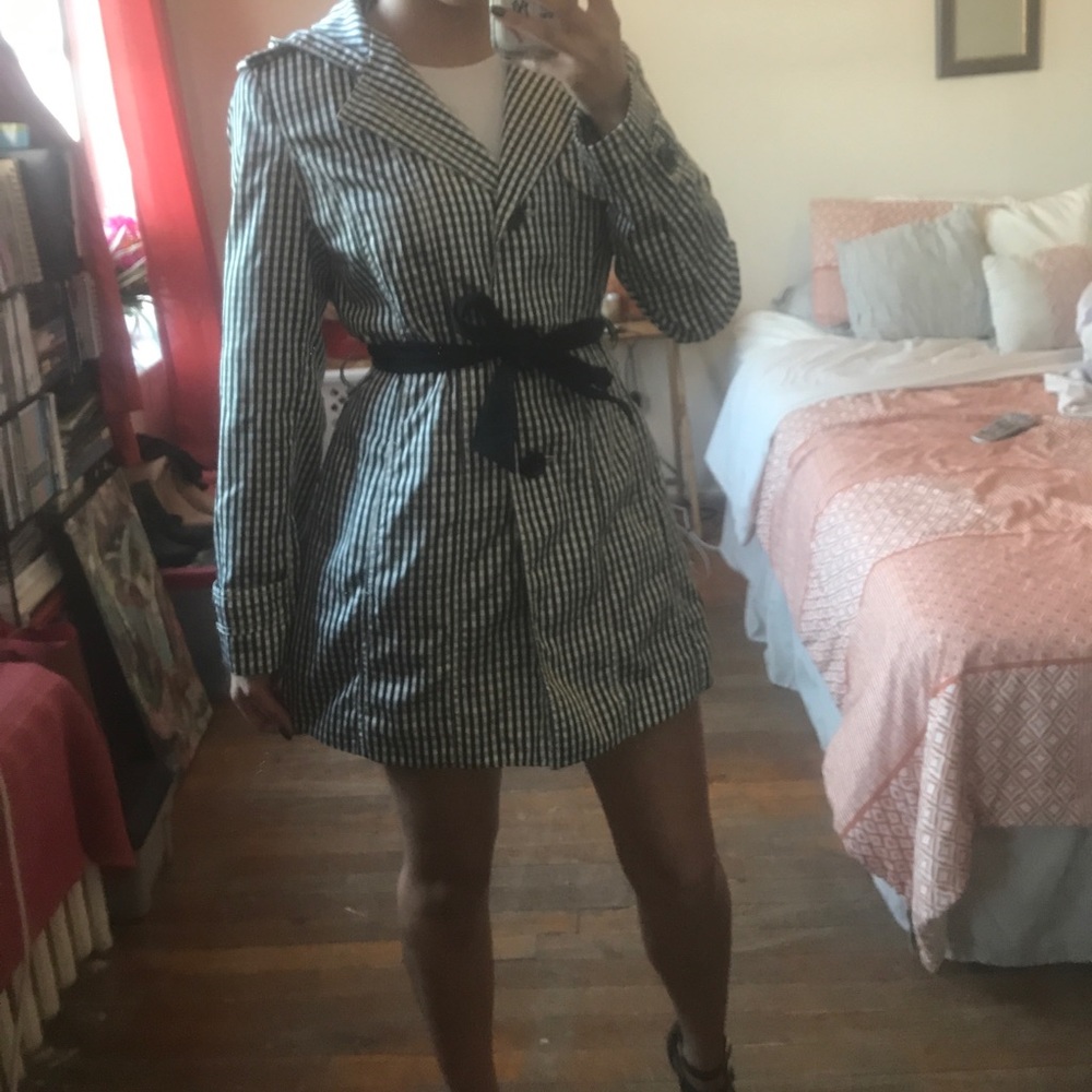 Plaid Rain coat
