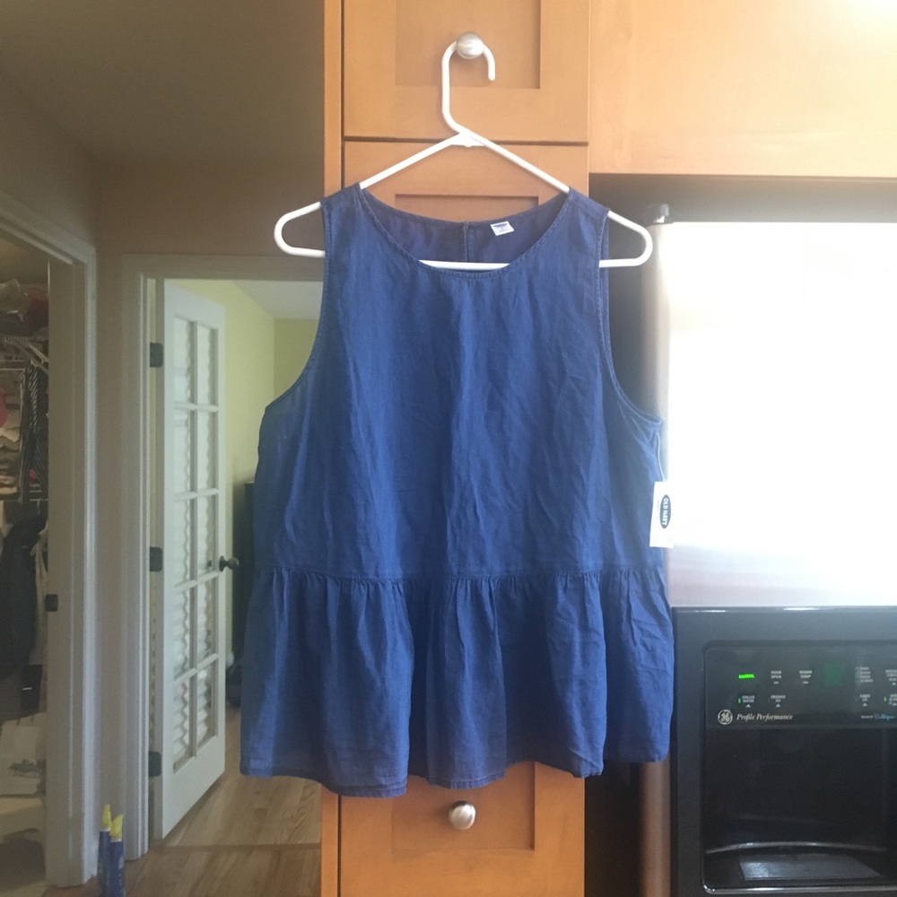 Old Navy Peplum Denim Top